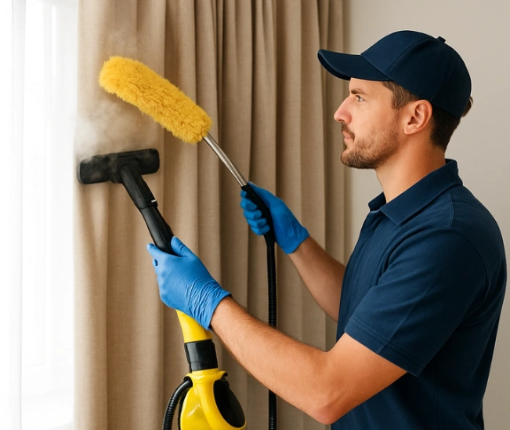 Trusted drapes cleaning technician Matty Curtain Cleaning denistone-east-nsw QLD